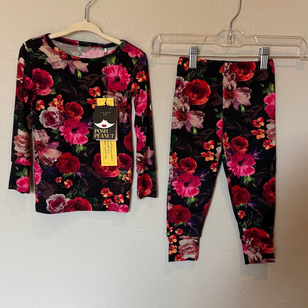Posh Peanut Alice and Olivia Collab 3T Pajama Set, NWT